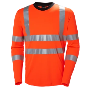 HELLY HANSEN ADDVIS LONGSLEEVE 79093 Hi Vis Reflective Long Sleeve Work T-Shirt MEN - 4 Way Stretch