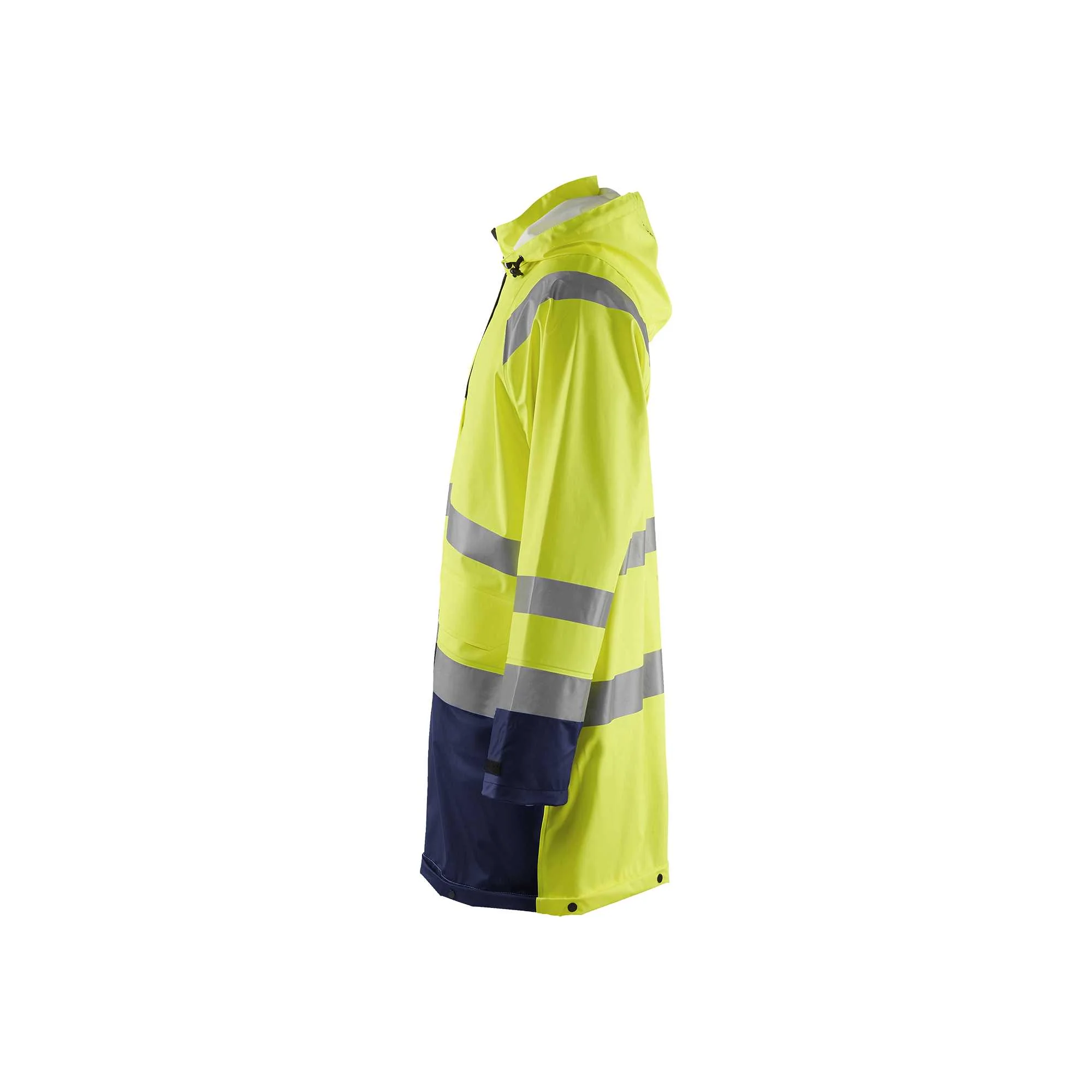 BLAKLADER 43242000 Rain Jacket Hi Vis LEVEL 1 Hi Vis Reflective Rain Jacket MEN - Waterproof – Image 4