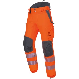 KÜBLER PSA REFLECTIQ TROUSERS 21078203 Hi Vis Reflective Work Trousers MEN - Chainsaw Protection