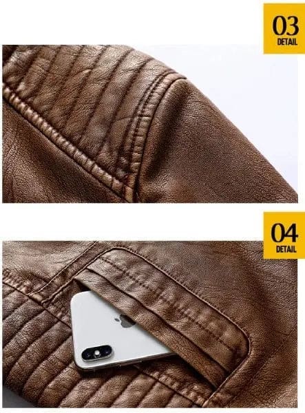 Blouson biker homme vintage – Image 9