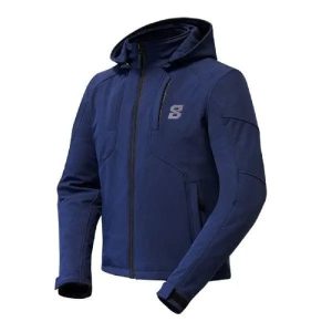 Blouson Bleu Moto Urbain