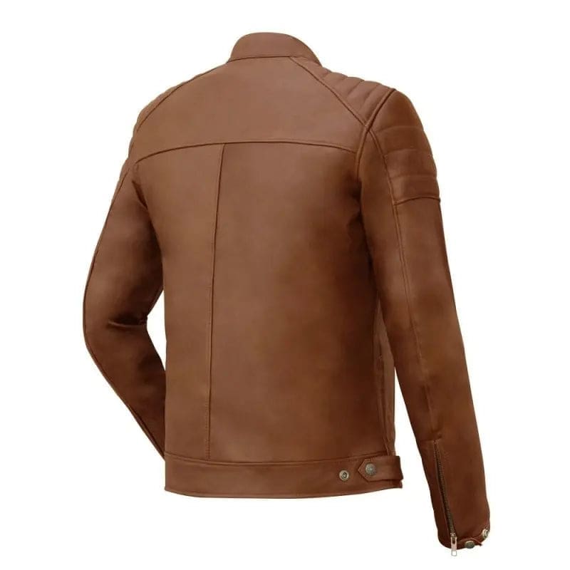 Blouson moto Cuir homme -Gt Trophy Cognac – Image 4