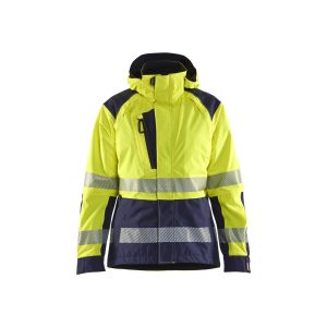 BLAKLADER 44361987 Women’s Hi Vis Shell Jacket Hi Vis Reflective Shell Work Jacket WOMEN - Waterproof