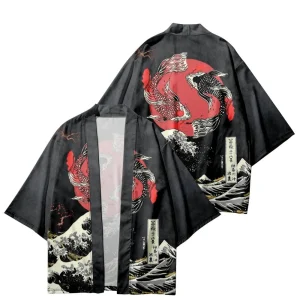 Cardigan japonais Yukata pour hommes et femmes