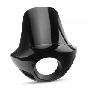 Carenage de Phare VD8 Noir pour Motos Custom avec Pare-brise Intégré