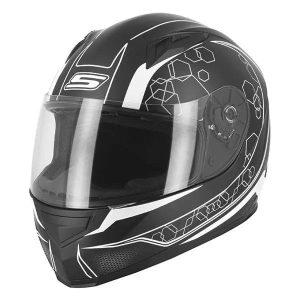 Casque de Moto Noir et Blanc Femme – S448 GRAPHIC