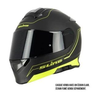 Casque Modulable Double écran Noir / jaune FLUO | SLine550