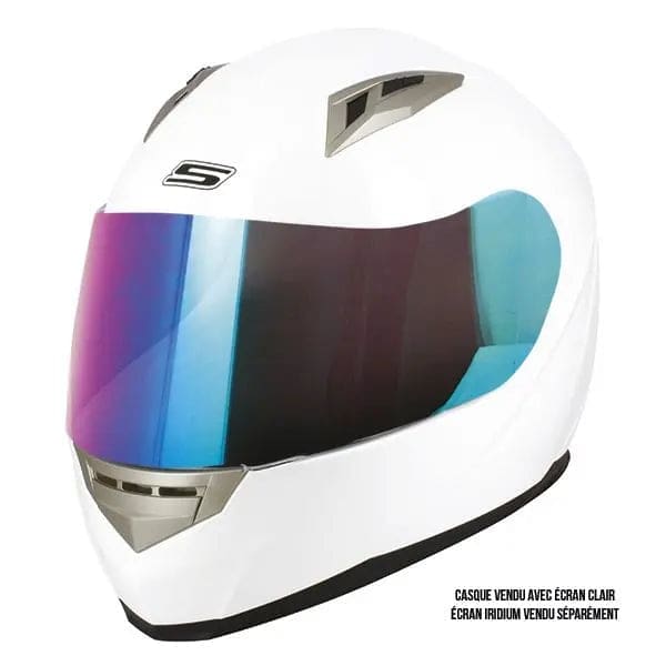 Casque Moto Femme Integral BLANC – S448 – Image 4