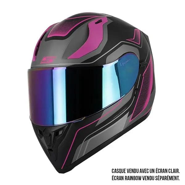 Casque Moto Rose Femme- S441 VENGE +PINLOCK – Image 6