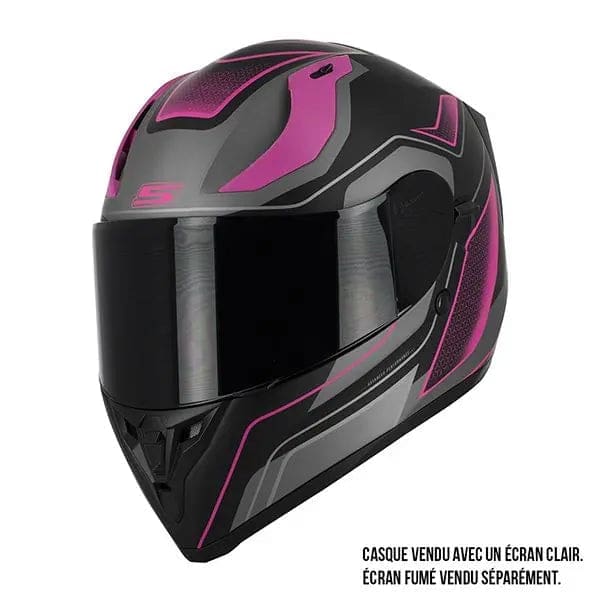 Casque Moto Rose Femme- S441 VENGE +PINLOCK – Image 4