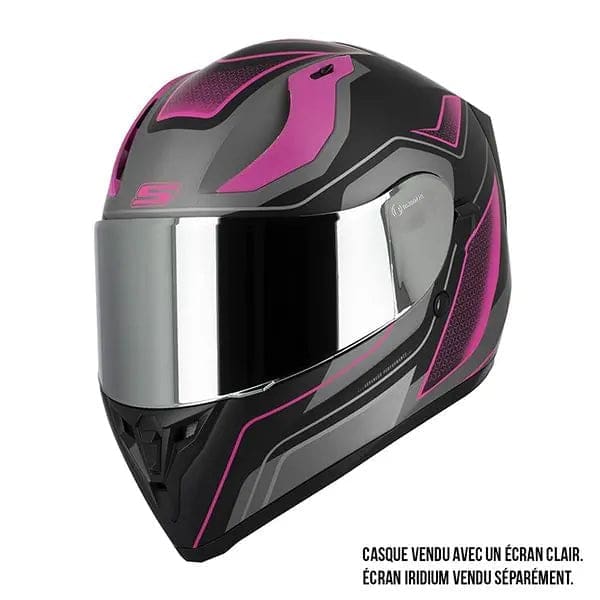 Casque Moto Rose Femme- S441 VENGE +PINLOCK – Image 5