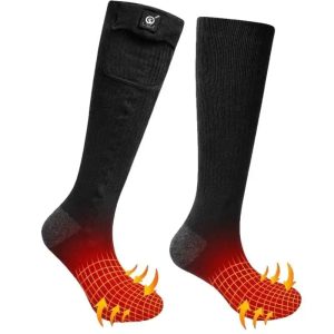 Chaussettes chauffantes moto – Noir