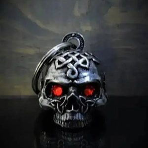 Cloche de moto unique  » crâne celtique Diamant »