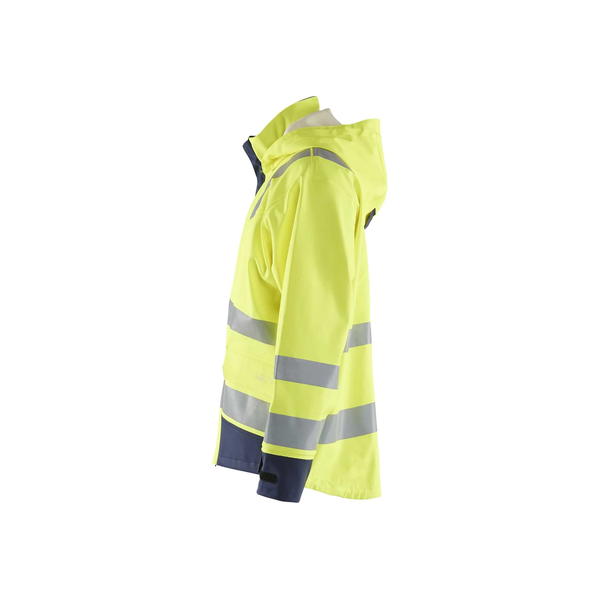 BLAKLADER 43132022 Multinorm raincoat Level 2 Hi Vis Reflective Rain Jacket MEN - Water Repellent – Image 6