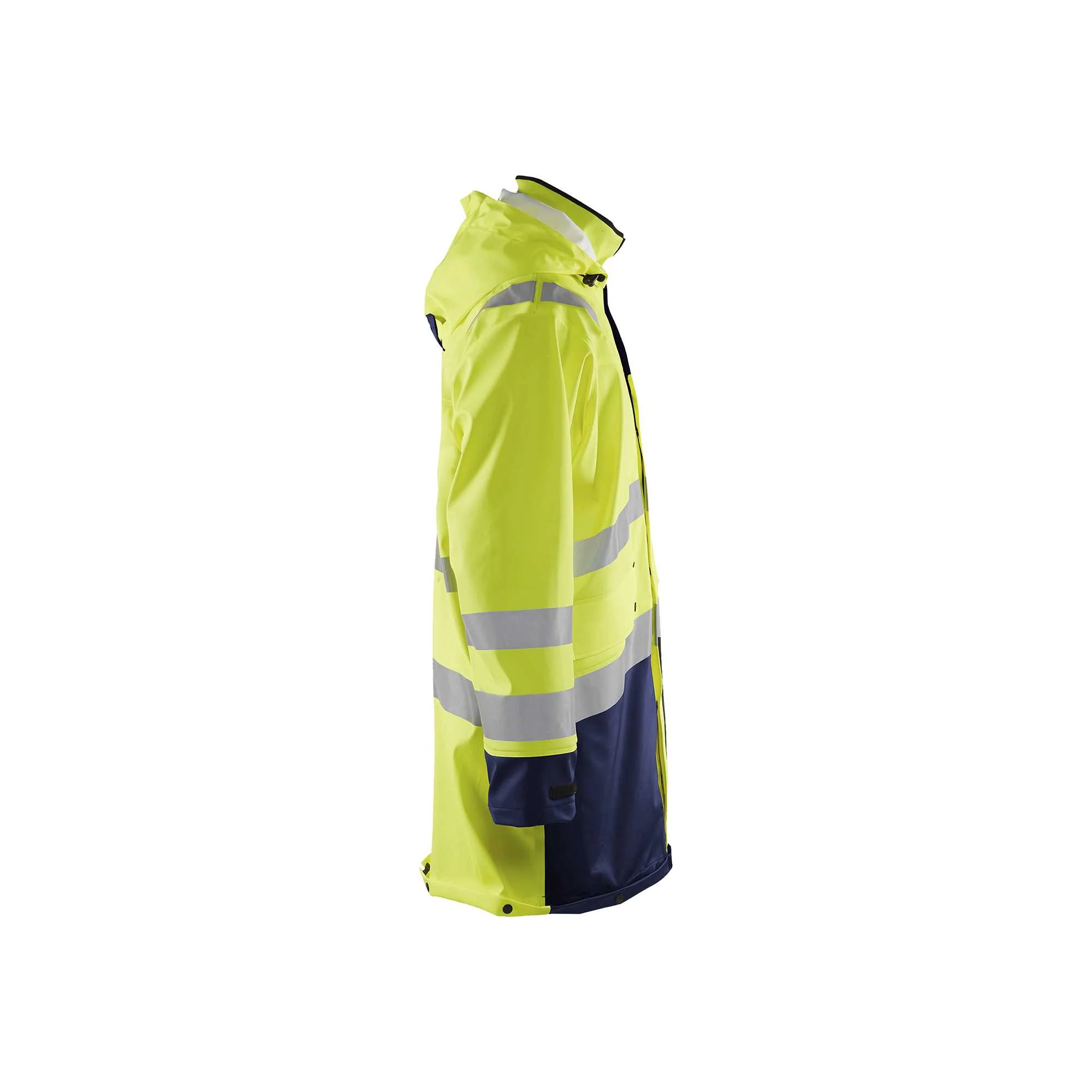 BLAKLADER 43262005 Raincoat Hi Vis LEVEL 3 Hi Vis Reflective Raincoat MEN - Waterproof – Image 5