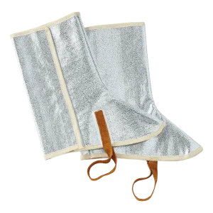 PROXIMITY GAITERS - Aluminized Para-Aramid Fibre - Rear Velcro Fastening - 38 cm Height