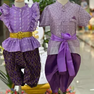 Ensemble de vêtements traditionnels rétro pour enfants