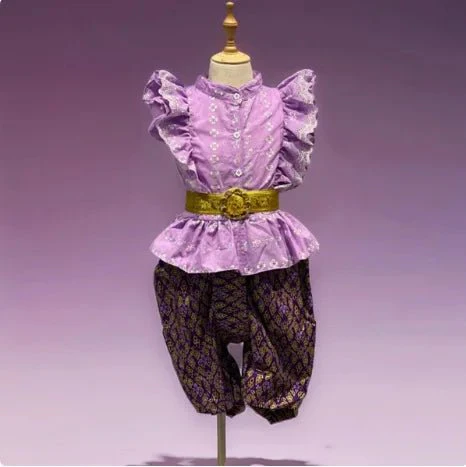 Ensemble de vêtements traditionnels rétro pour enfants – Image 3