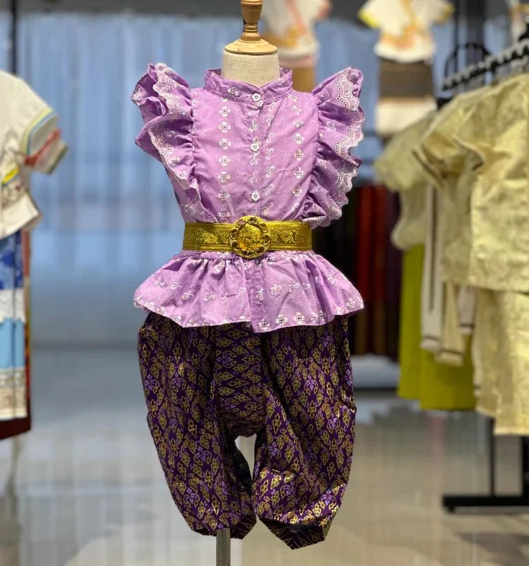 Ensemble de vêtements traditionnels rétro pour enfants – Image 9