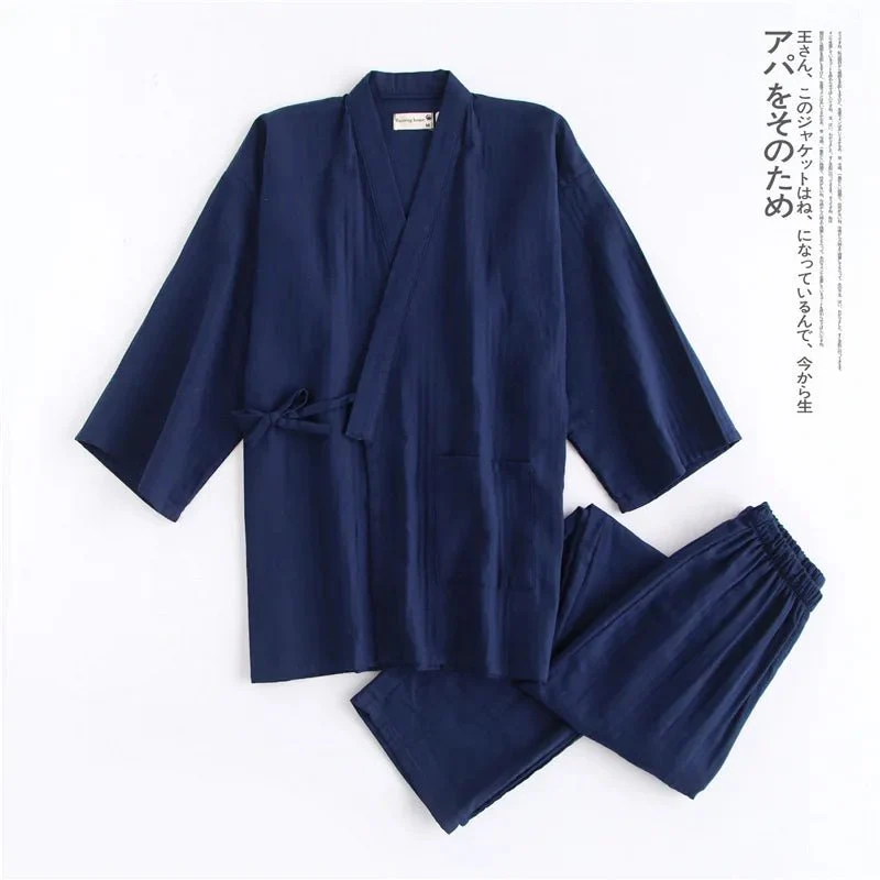 Ensemble pyjama traditionnel japonais pour hommes – Image 9