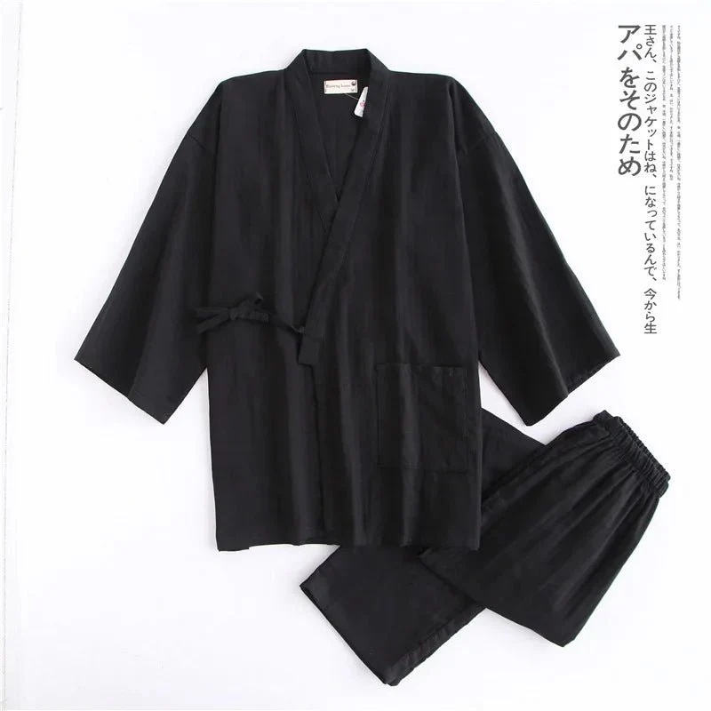 Ensemble pyjama traditionnel japonais pour hommes – Image 5