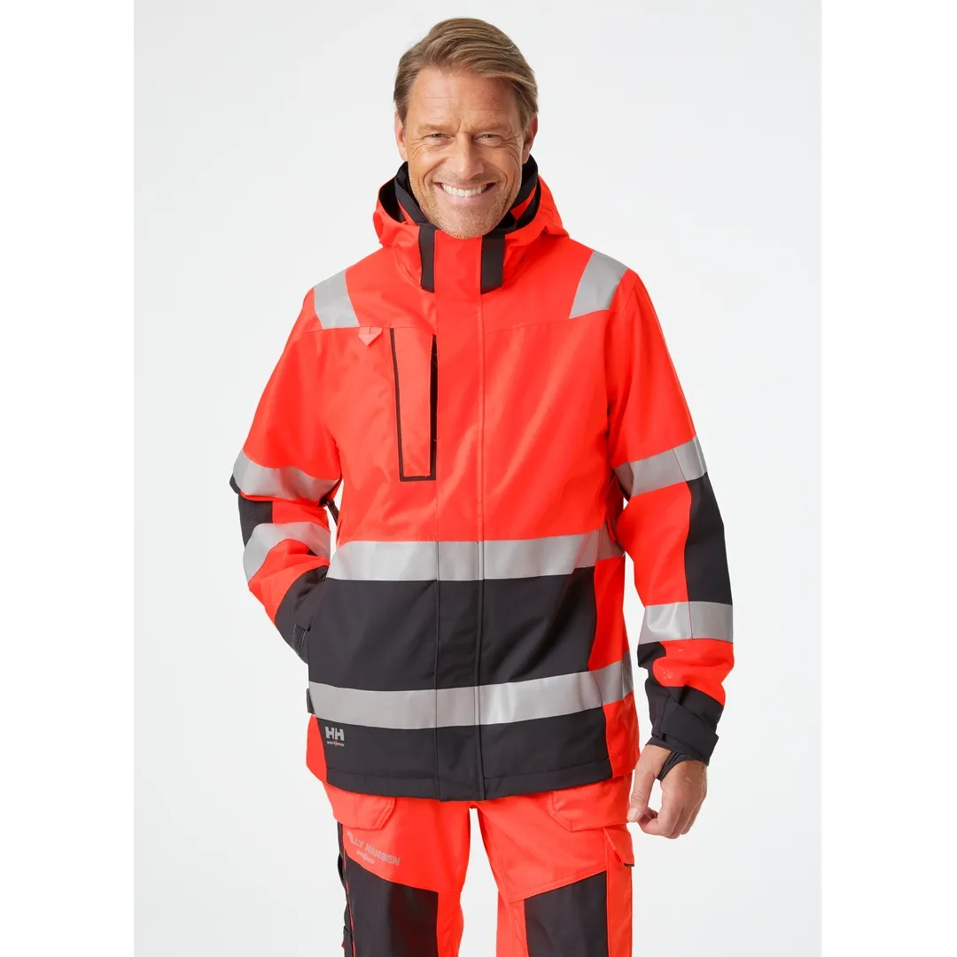 HELLY HANSEN ALNA 2.0 SHELL JACKET 71195 Hi Vis Reflective Work MEN Safety Jacket - Waterproof