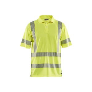 BLAKLADER 34281013 UV PROTECTED HI VIS POLO SHIRT Hi Vis Reflective Short Sleeve Work Polo MEN - 100% Polyester