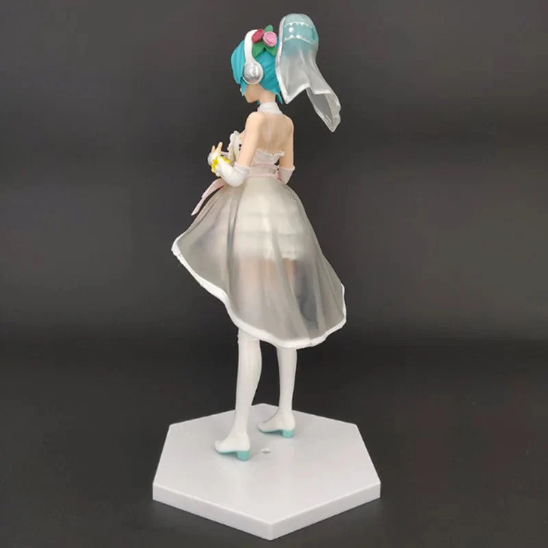 Figurine Hatsune Miku en robe de mariée – Image 6