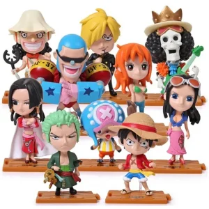 Figurines d'anime One Piece pour décoration de voiture