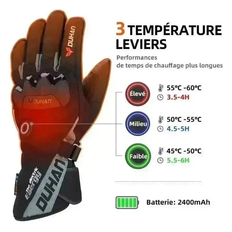 Gants de moto chauffant électriques imperméables – Image 5