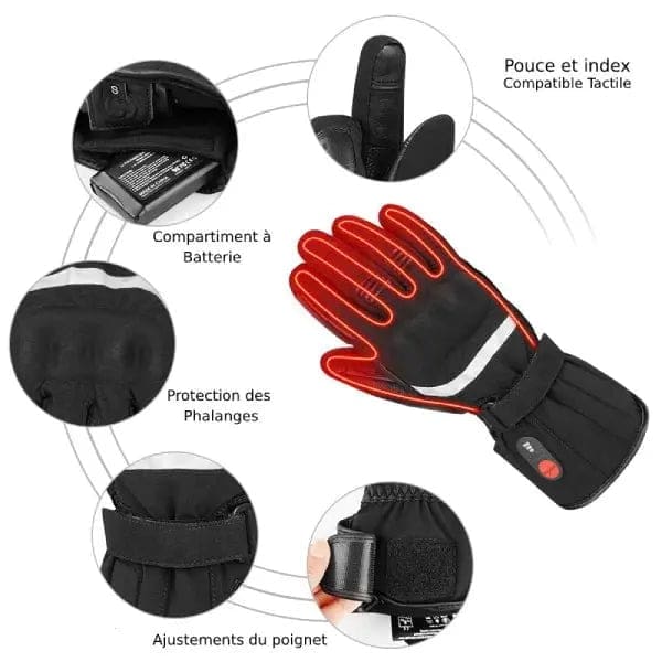 Gants de moto chauffants Homologué – XRICE – Image 6