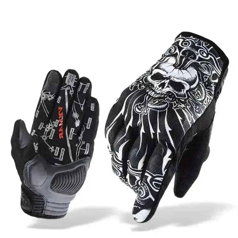 Gants de moto été Antichoc tactile | SkullGrind™