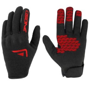 Gants moto été Noir/Rouge – Homologué CE