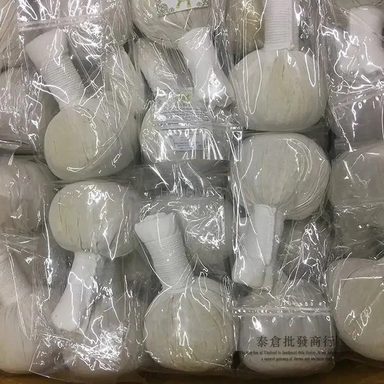 Grande boule de compresse thaïlandaise remplie d’herbes thérapeutiques – Image 6