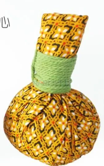 Grande boule de compresse thaïlandaise remplie d’herbes thérapeutiques – Image 8