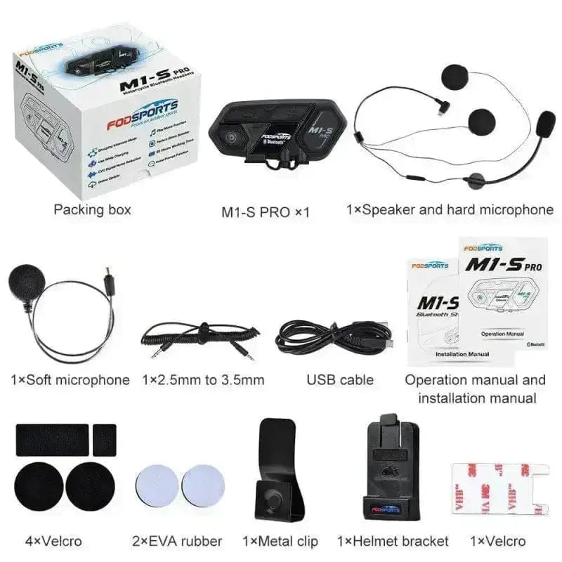 Intercom casque moto 8 Pilotes – M1-S Pro – Image 5