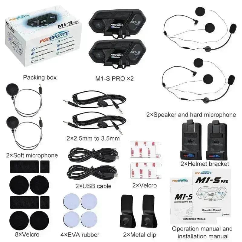 Intercom casque moto 8 Pilotes – M1-S Pro – Image 6