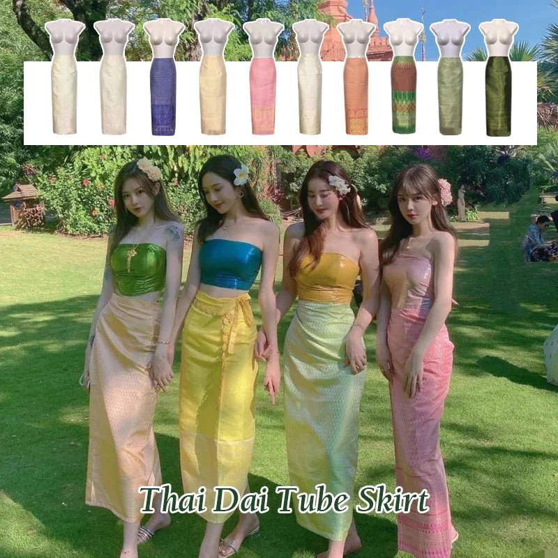 Jupe longue traditionnelle thaïlandaise pour femmes – Image 3
