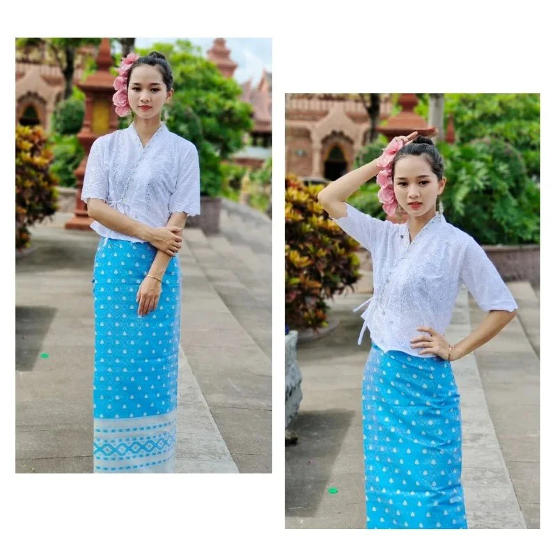 Jupe longue traditionnelle thaïlandaise pour femmes – Image 5
