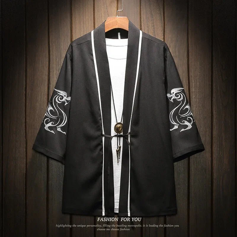Kimono brodé asiatique pour hommes – Image 6