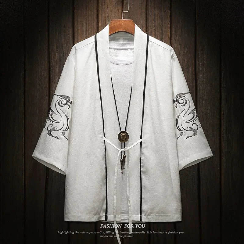 Kimono brodé asiatique pour hommes – Image 9
