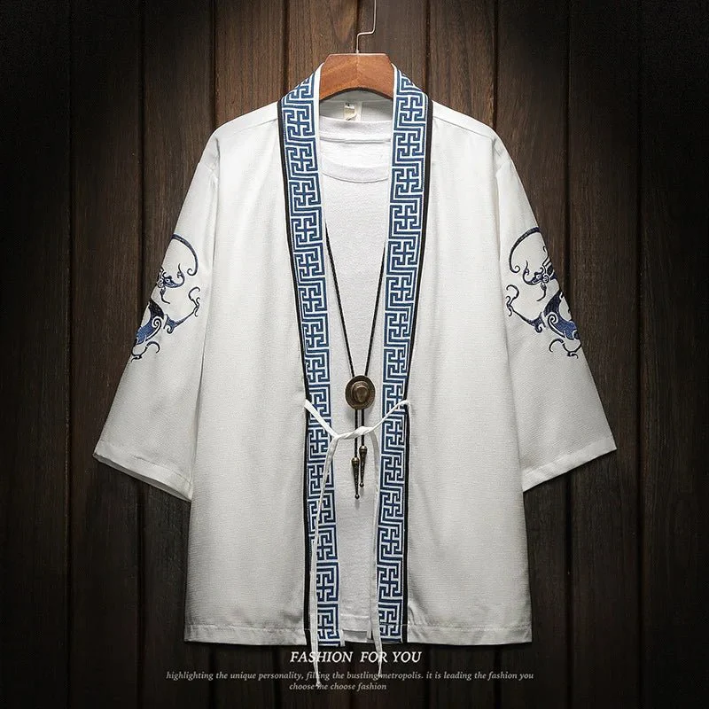 Kimono brodé asiatique pour hommes – Image 3