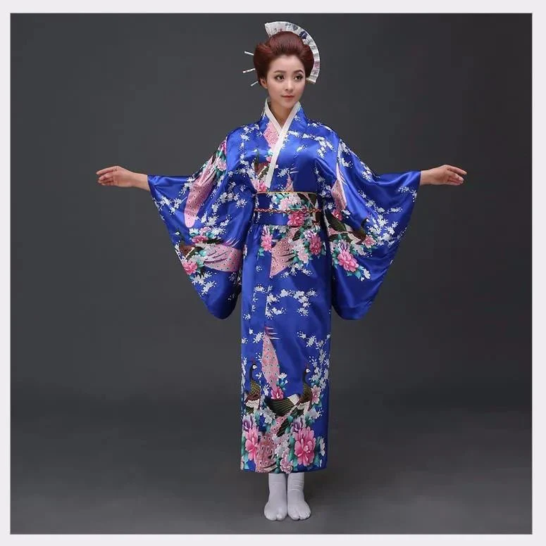 Kimono Yukata avec Obi pour Femme – Image 8