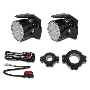 Moto Phares LED S2 – Inclut câble de connexion, Autorisation E, Tension 12V/24V