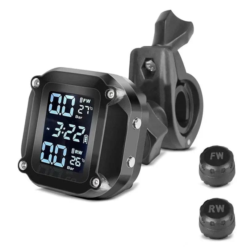 Pack : Phare additionnels LED moto + Système de surveillance de la pression des pneus avec indicateur de température – Image 3