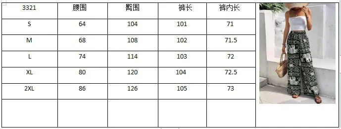 Pantalon à jambes larges imprimé éléphant de Thaïlande pour femmes – Image 8