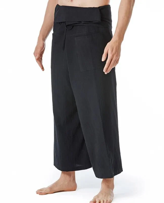 Pantalon de yoga en coton imitation lin pour hommes et femmes – Image 3