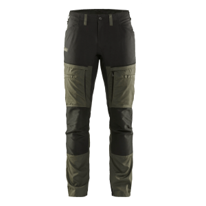 Pantalon de travail maintenance stretch ULTRA LEGER vert/noir