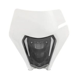 Phare LED moto ECE avec masque pour KTM EXC / EXC-F / Freeride / Enduro / SMC 14-22 XDure SW1 blanc