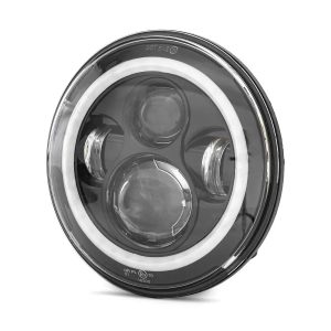 Phare LED noir 7″ FS7 pour Harley Davidson Street Glide